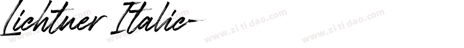 Lichtner Italic字体转换